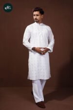 Premium White Cotton Punjabi (A2)