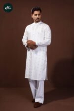 Premium White Cotton Punjabi (A2) - Image 3