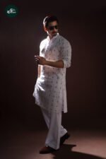 Premium White Cotton Punjabi (A1) - Image 3