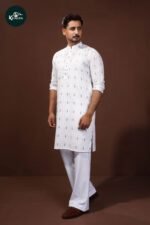 Premium White Cotton Punjabi (A1)